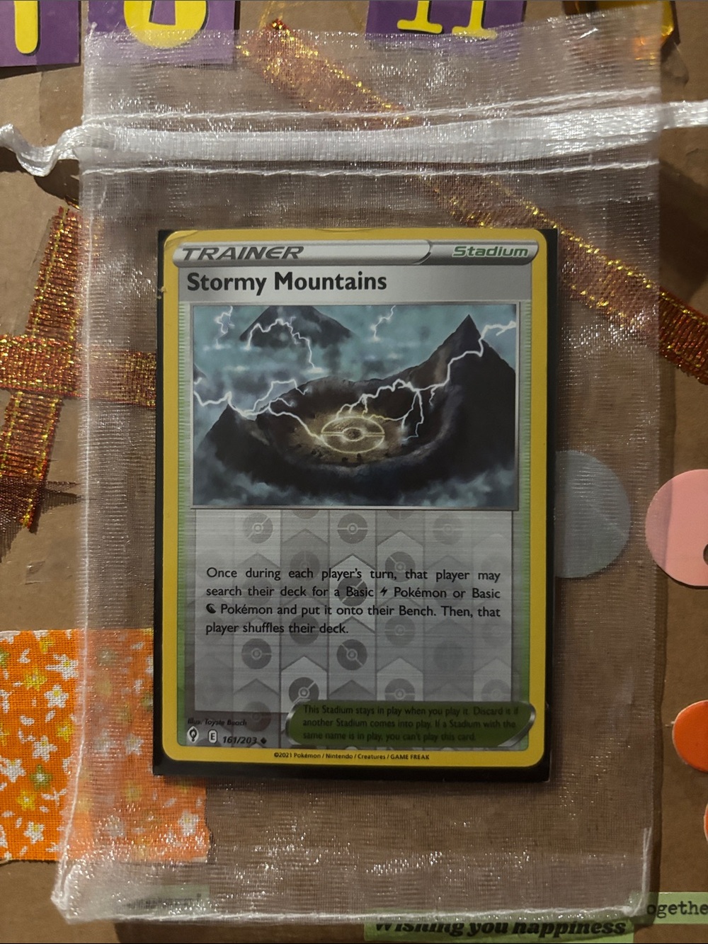 Pokémon Trainer Card — Stormy Mountains (Stadium)